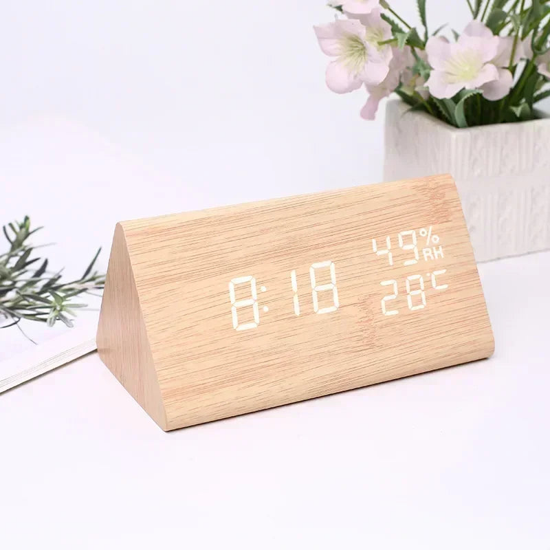 Wooden Alarm Clock