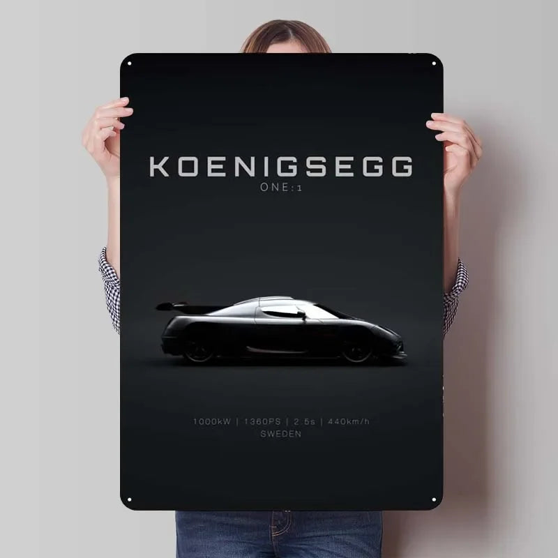 Koenigsegg Metal Posters