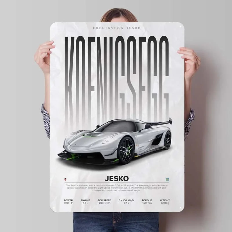 Koenigsegg Metal Posters