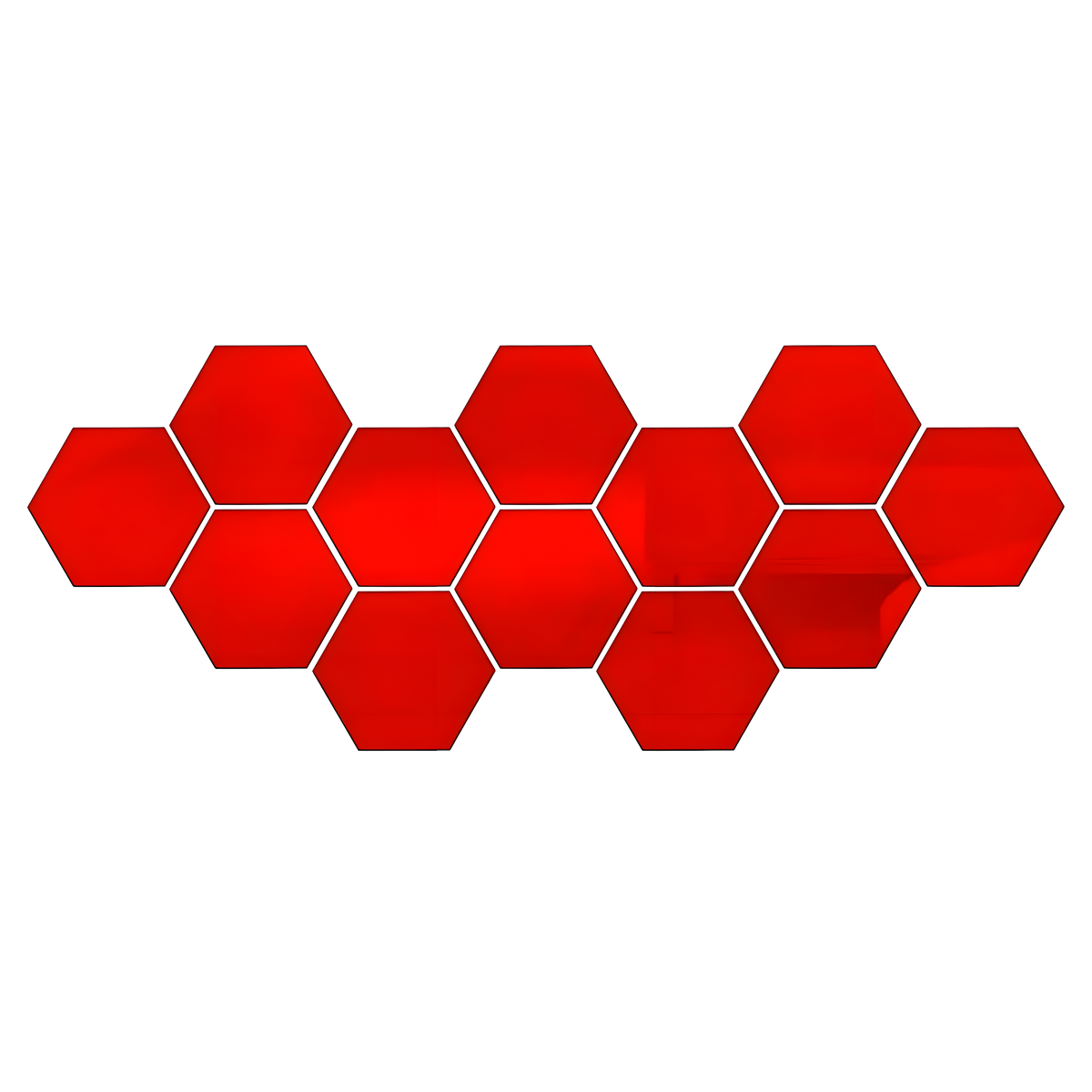 Hexagon Acrylic Mirror Wall Stickers