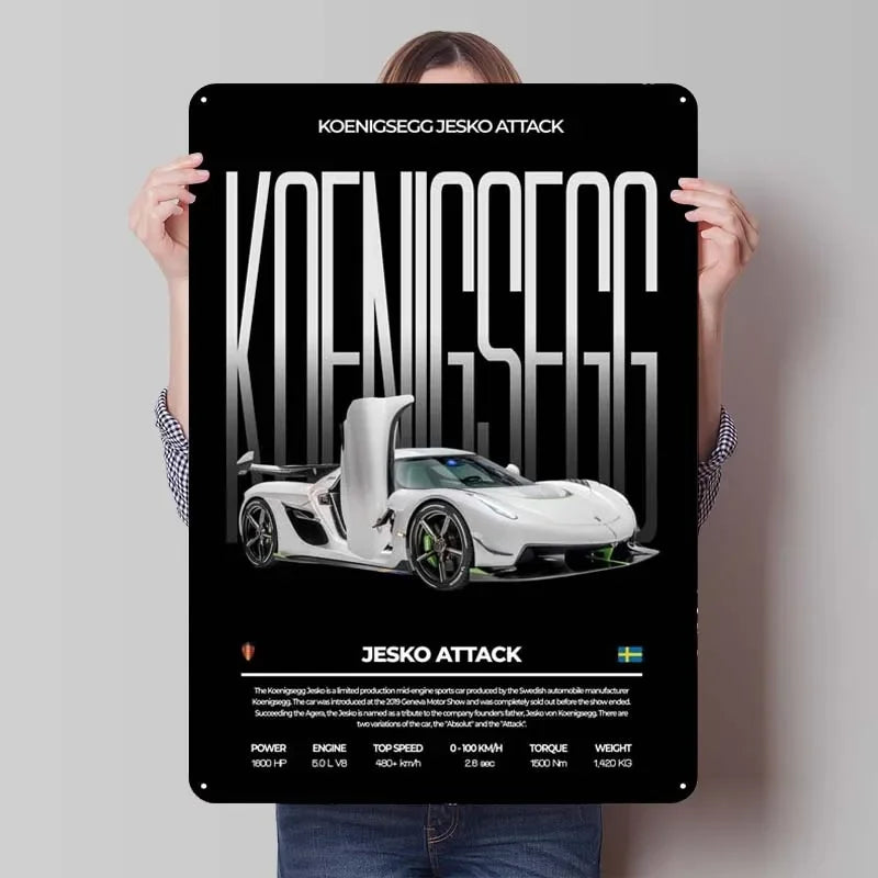Koenigsegg Metal Posters