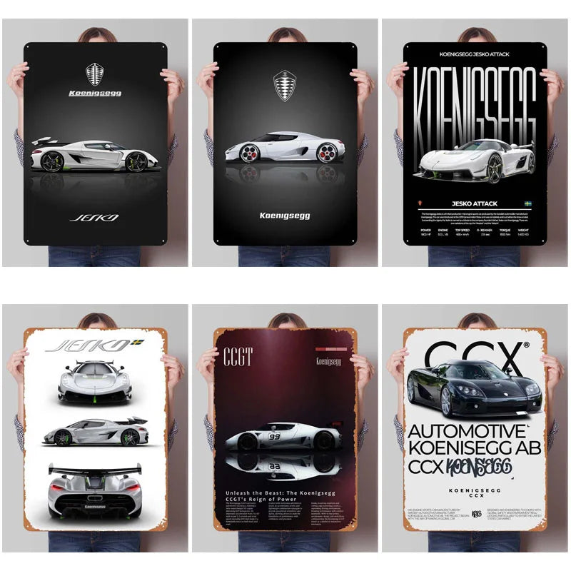 Koenigsegg Metal Posters