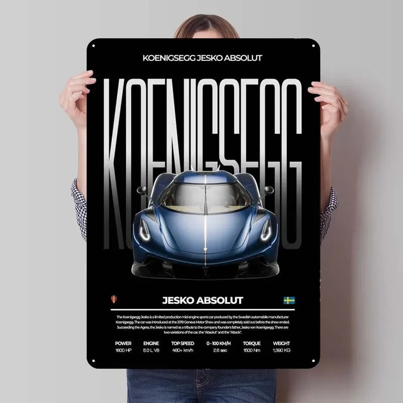 Koenigsegg Metal Posters
