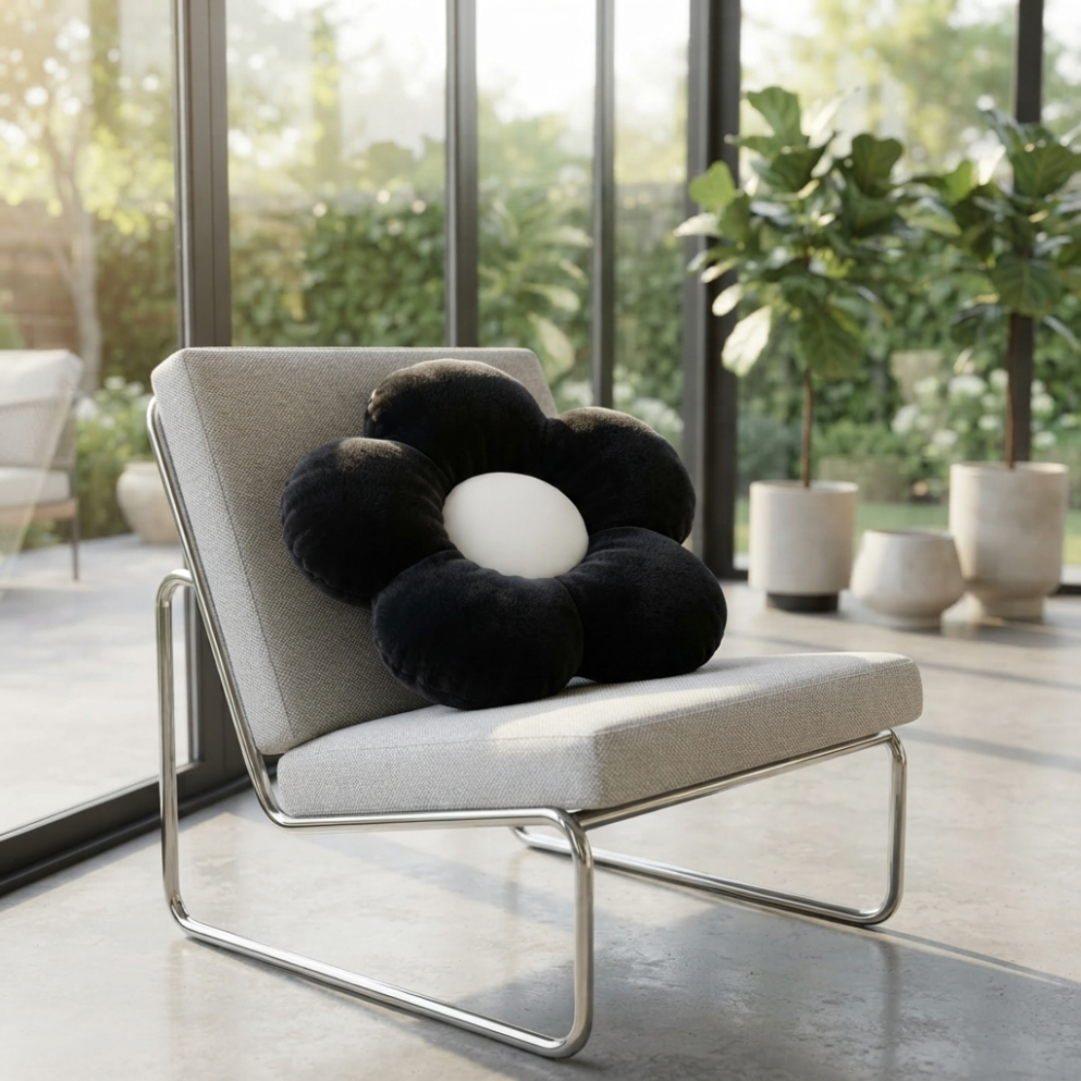 Flower Shape Plush Pillow